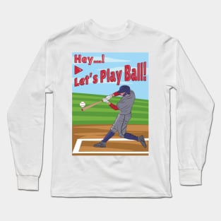 Baseball Gift For Kids | Let's Play Ball! Kido | Variety Colors Fit Long Sleeve T-Shirt